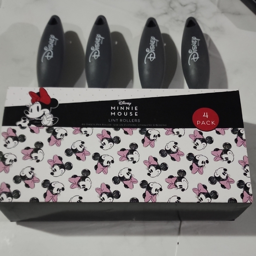 Disney Minnie Mouse Gray and Pink Lint Rollers